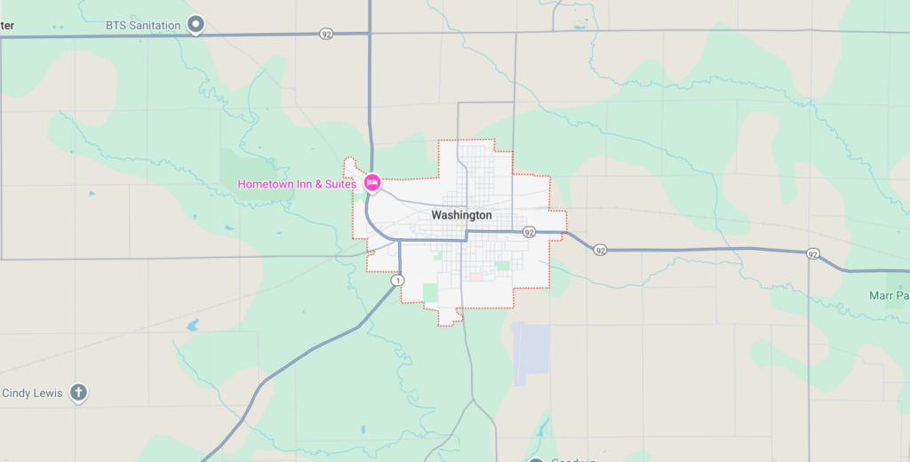 Washington service area